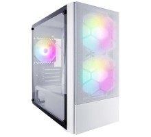 1STPLAYER Корпус FIREBASE X4-M White / mATX, TG / 1x120mm & 2x140mm LED fans inc. / X4-M-WH-2F1P-W-1F1-W