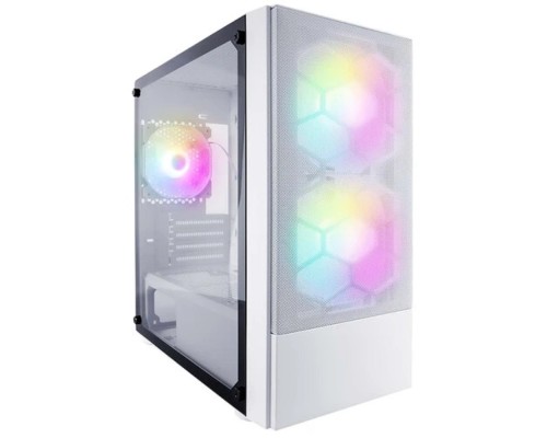 [Корпус] 1STPLAYER Корпус FIREBASE X4-M White / mATX, TG / 1x120mm & 2x140mm LED fans inc. / X4-M-WH-2F1P-W-1F1-W