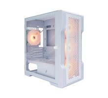 1STPLAYER Корпус TRILOBITE T3 White / mATX, TG / 4x 120mm LED fans inc. / T3-WH-4F1-W
