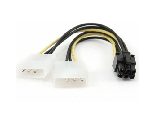 [кабели] Gembird Разветвитель питания , 2xMolex->PCI-E 6pin, для подкл. в/к к б/п [CC-PSU-6]