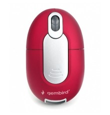 Мышь беспров. Gembird MUSW-605, 2,4ГГц, 1200DPI, 3кн красная