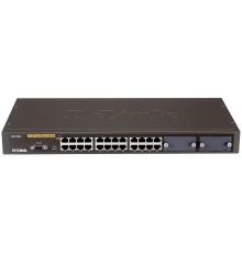 D-Link DES-3026_RFB/A3 Восстановленный управляемый L2 коммутатор, 24x100Base-TX, 2 слота расширения, б/модулей в комплекте