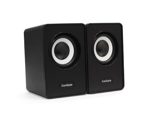 [Колонки EXEGATE] Exegate EX287054RUS Акустическая система 2.0 ExeGate Disco 120 (питание USB, 2х3Вт (6Вт RMS), 100-20000Гц, черный)