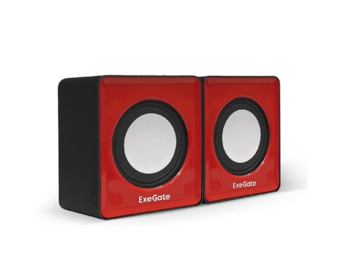 [Колонки EXEGATE] Exegate EX289920RUS Акустическая система 2.0 ExeGate Disco 140 Red (питание USB, 2х3Вт (6Вт RMS), 100-20000Гц, красный)