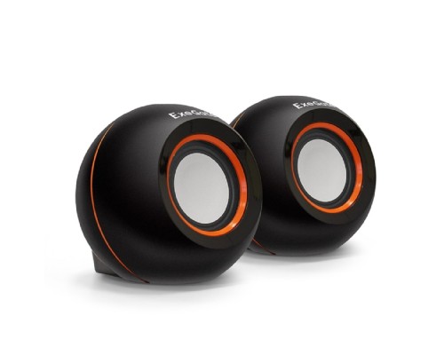 [Колонки EXEGATE] Exegate EX287053RUS Акустическая система 2.0 ExeGate Disco 180 (питание USB, 2х3Вт (6Вт RMS), 100-20000Гц, черный)