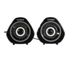 Exegate EX289680RUS Акустическая система 2.0 ExeGate Accord 210 (питание USB, 2х3Вт (6Вт RMS), 60-20000Гц, цвет черный, RGB подсветка)