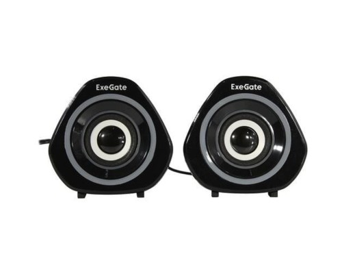 [Колонки EXEGATE] Exegate EX289680RUS Акустическая система 2.0 ExeGate Accord 210 (питание USB, 2х3Вт (6Вт RMS), 60-20000Гц, цвет черный, RGB подсветка)