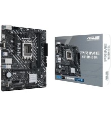 ASUS PRIME H610M-D D4  (Socket 1700, mATX, 2xDDR4(64GB), VGA/HDMI 2.1, 1xPCIe 4.0x16/1xPCIe 3.0, 1xLAN, 4xSATA 6Gb/s, 1xM.2, 1xCOM, 2xUSB 3.2, 4xUSB 2.0, 1xPS/2)
