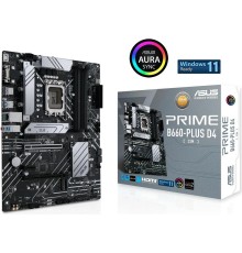 ASUS PRIME B660-PLUS D4 (Socket 1700, ATX, 4xDDR4(128GB), VGA/HDMI/DP, 1xPCIe 4.0x16, 1xPCIe 3.0x16/2xPCIe 3.0, 1xLAN, 4xSATA 6Gb/s, 3xM.2, 1xM.2 E key, 1xUSB-C, 3xUSB 3.2, 2xUSB 2.0)