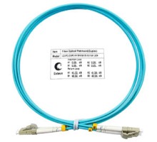 Cabeus FOP-50-LC-LC-1,5m Шнур оптический duplex LC-LC 50/125 mm OM3 1,5м LSZH