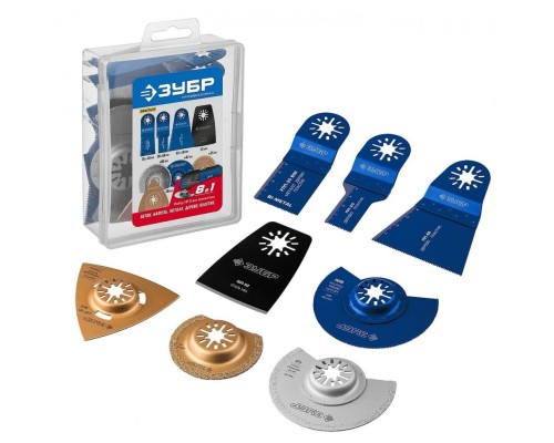 [Наборы] ЗУБР Набор насадок для реноватора, 8 предм., ЗУБР Профессионал, НР-8 [15575]