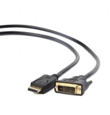 Bion Кабель DisplayPort - DVI, 20M/24+1M, однонаправленный, позолоченные контакты, 1.8 м, черный [BXP-CC-DPM-DVIM-018]