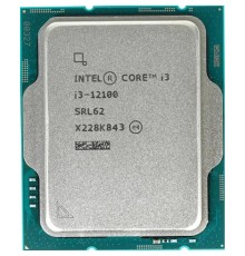 CPU Intel Core i3-12100 Alder Lake OEM {3.3 ГГц/ 4.3 ГГц в режиме Turbo, 12MB, Intel UHD Graphics 730, LGA1700}