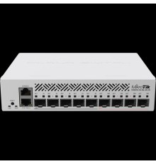 MikroTik CRS310-1G-5S-4S+IN Коммутатор 1RJ45 1Gbit, 5*SFP 1Gbit, 4*SFP 10Gbit, POE in, indoor case, RouterOS L5