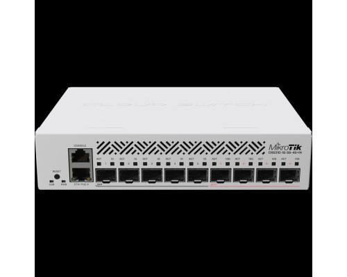 [Сетевое оборудование] MikroTik CRS310-1G-5S-4S+IN Коммутатор 1RJ45 1Gbit, 5*SFP 1Gbit, 4*SFP 10Gbit, POE in, indoor case, RouterOS L5