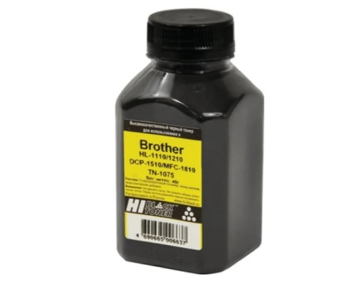 [Расходные материалы] Hi-Black Тонер для Brother HL-1110/1210/DCP-1510/MFC-1810 (TN-1075), Bk, 40 г, банка