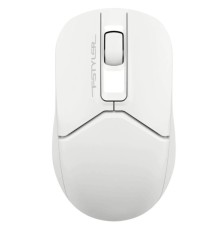 A-4Tech Мышь Fstyler FB12 белый оптическая (1200dpi) беспроводная BT/Radio USB (3but) [1595330]