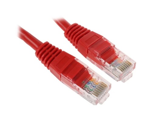 [Коммутационный шнур] Cablexpert PP12-0.5M/R Патч-корд UTP   кат.5e, 0.5м, литой, многожильный (красный)