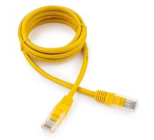 Патч-корд UTP Gembird/Cablexpert PP12-1.5M/Y кат.5e, 1.5м, литой, многожильный, желтый (PP12-1.5M/Y)