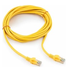 Патч-корд UTP Cablexpert PP12-5M/Y кат.5e, 5м, литой, многожильный (жёлтый)