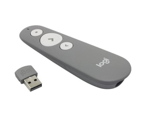 [Мышь] 910-006520/910-006528 Logitech Laser Presenter R500s Mid Grey