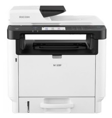 Ricoh LE M 320F, МФУ, A4, 256Мб, 32стр/мин, дуплекс, ARDF35, сенс.экран, факс, PS, LAN, старт.картр.7000стр.(408534)