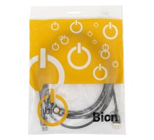 Bion Кабель удлинительный USB 2.0 AM/AF, позолоченные контакты, ферритовые кольца, 3 м, черный [BXP-CCF-USB2-AMAF-030]