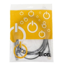 Bion Кабель удлинительный USB 2.0 AM/AF, позолоченные контакты, ферритовые кольца, 3 м, черный [BXP-CCF-USB2-AMAF-030]