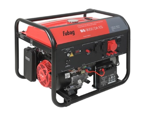 [Генераторы, Блоки автоматики] FUBAG BS 9000 DA ES [641020/641093] { Мах мощность, (LTP), 11 кВА, Длительная мощность (COP), 8.5 кВт 25 бака л, объем 459 см, мощность 11/15 кВт/л.с., 230/400 В, 84 дБ (7 м), 107 Вес, кг }