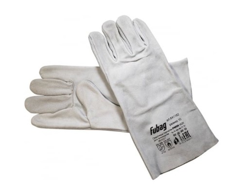 [Перчатки] FUBAG Сварочные краги без подкладки серые FWGN 10GR  [641182]