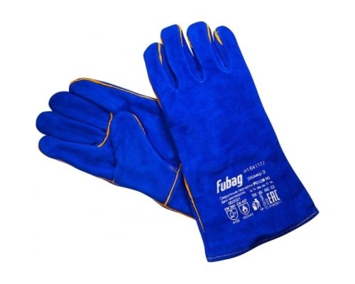 [Перчатки] FUBAG Сварочные краги на подкладке синие FWGN 9B  [641177]