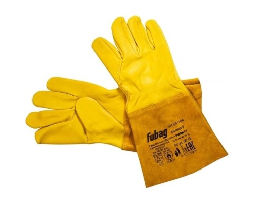 [Перчатки] FUBAG Сварочные краги TIG без подкладки желтые FWGN 9Y  [641184]