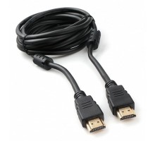 Cablexpert Кабель HDMI 19M/19M, v2.0, медь, позол.контакты, экран, 2 фер.кольца, 3м, черный, пакет (CCF2-HDMI4-10)