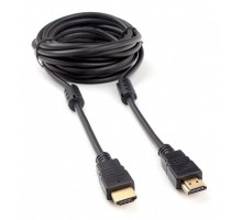 Кабель HDMI Cablexpert 19M/19M, v2.0, медь, позол.контакты, экран, 2 фер.кольца, 4,5м, черный, пакет (CCF2-HDMI4-15)