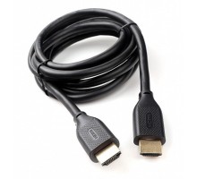Кабель HDMI Cablexpert 19M/19M, v2.1, 8К, медь, позол.контакты, экран, 2м, черный, пакет (CC-HDMI8K-2M)