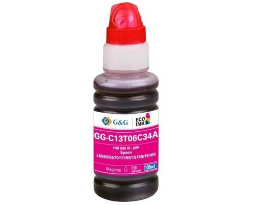 [Расходные материалы] Чернила G&G GG-C13T06C34A №112 пурпурный 100мл для Epson L6550/6570/11160/15150/15160