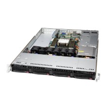 Supermicro SYS-510P-WTR SuperServer 1U 510P-WTR no CPU(1)3rd Gen Xeon Scalable/TDP 270W/ no DIMM(8)/SATARAID HDD(4)LFF/2x10GbE/2xFHHL,1xLP,M2/ 500W
