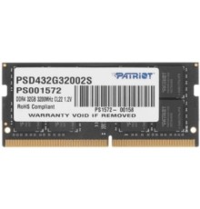 Модуль памяти для ноутбука SODIMM 32GB PC25600 DDR4 PSD432G32002S PATRIOT