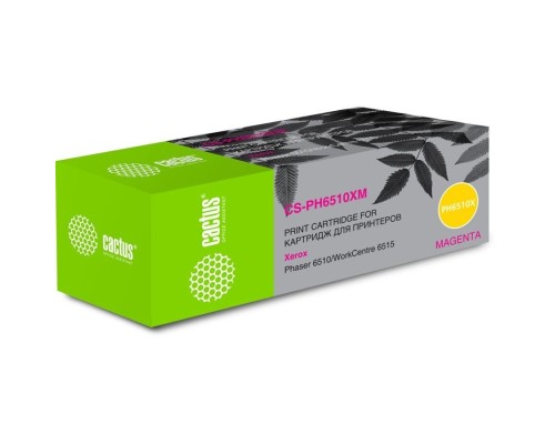 [расходные материалы] Картридж лазерный Cactus 106R03694 CS-PH6510XM пурпурный (4300стр.) для Xerox Phaser 6510/WC6515