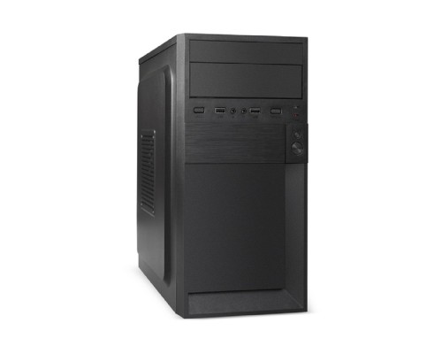 [Корпуса] Exegate EX291141RUS Корпус Minitower ExeGate BAA-105-01AAA400 (mATX, БП AAA400 с вент. 8см, 4*USB, аудио, черный)