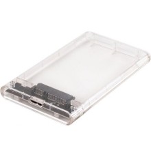AgeStar 3UB2P4 (TRANSPARENCY)USB 3.0 Внешний корпус 2.5" SATAIII HDD/SSD  пластик, прозрачный {50}  (672691)(17312)