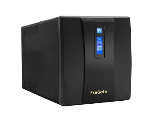 [ИБП] Exegate EP285503RUS ИБП ExeGate SpecialPro Smart LLB-1500.LCD.AVR.EURO.RJ <1500VA/950W, LCD, AVR, 4 евророзетки, RJ45/11, Black>