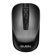 Беспроводная мышь Sven RX-380W серый металлик (2,4 GHz, 3+1кл. 800-1600DPI, блист.)