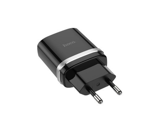[Аксессуар] HOCO HC-16255 C12Q/ Сетевое ЗУ/ QC 3.0/ 1 USB/ Выход: 5V_9V_12V, 18W/ Black