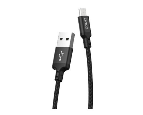 [кабели] HOCO HC-62844 X14/ USB кабель Micro/ 1m/ 2A/ Нейлон/ Black