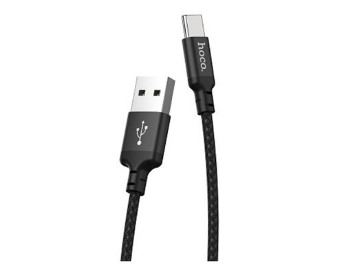 [кабели] HOCO HC-62868 X14/ USB кабель Type-C/ 1m/ 2A/ Нейлон/ Black