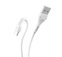 HOCO HC-10512 X37/ USB кабель Type-C/ 1m/ 2.4A/ White