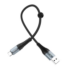 HOCO HC-10567 X38/ USB кабель Type-C/ 1m/ 2.4A/ Нейлон/ Black