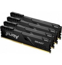 Kingston DRAM 128GB 3200MHz DDR4 CL16 DIMM (Kit of 4) FURY Beast Black EAN: 740617319811 (KF432C16BBK4/128)