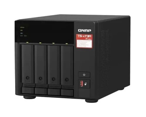[Дисковый массив] QNAP TS-473A-8G Сетевое хранилище NAS 4-bay настольный Ryzen V1500B